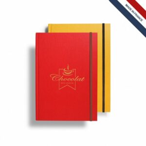 Carnet note A5 couverture rigide striée sur mesure