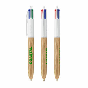 BIC 4 couleurs Wood style