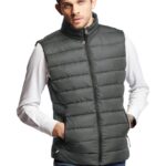 Doudoune sans manche gris made in France
