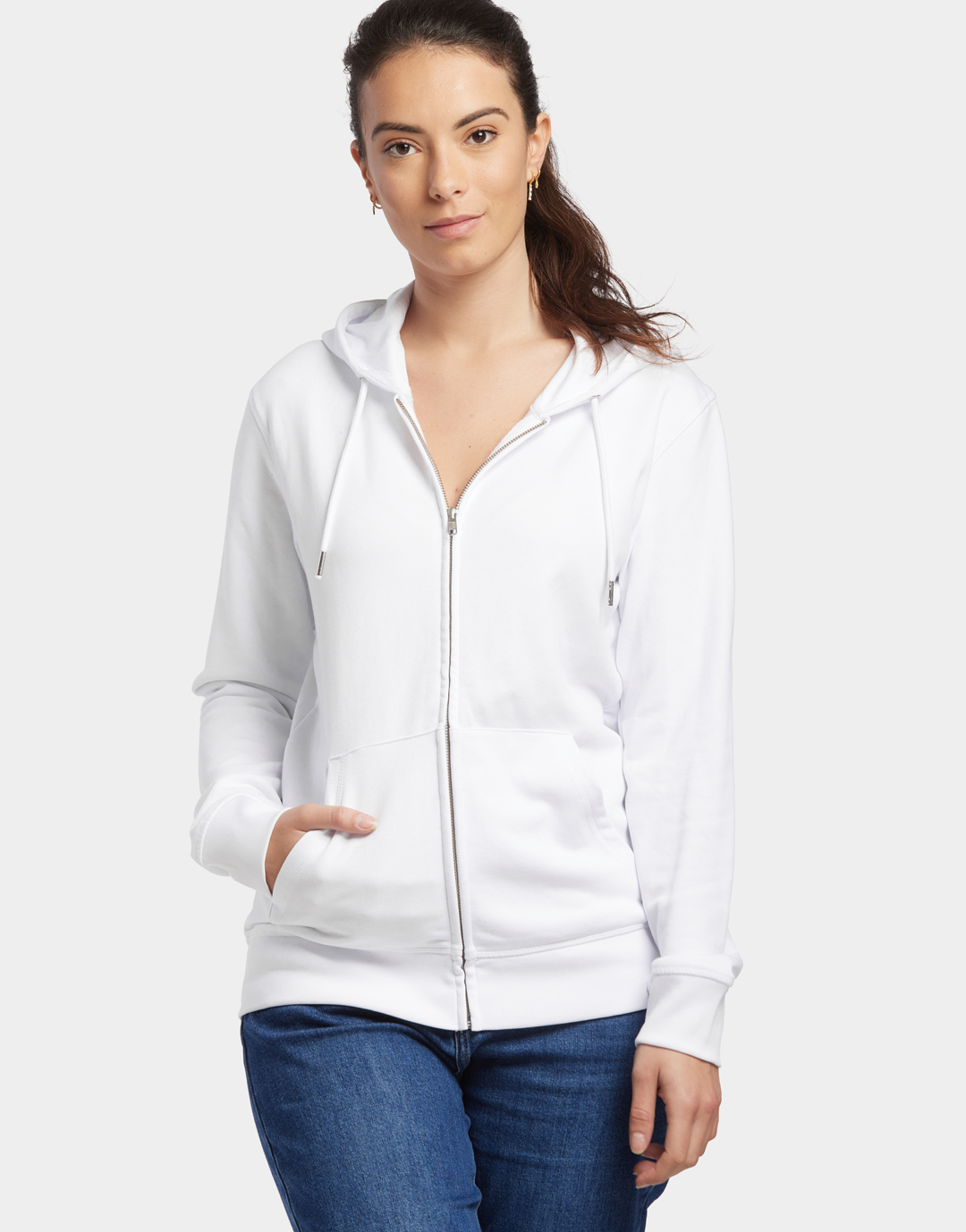 sweat capuche zippé made in france