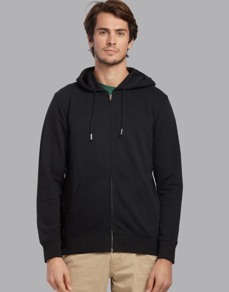 sweat capuche zippé made in france