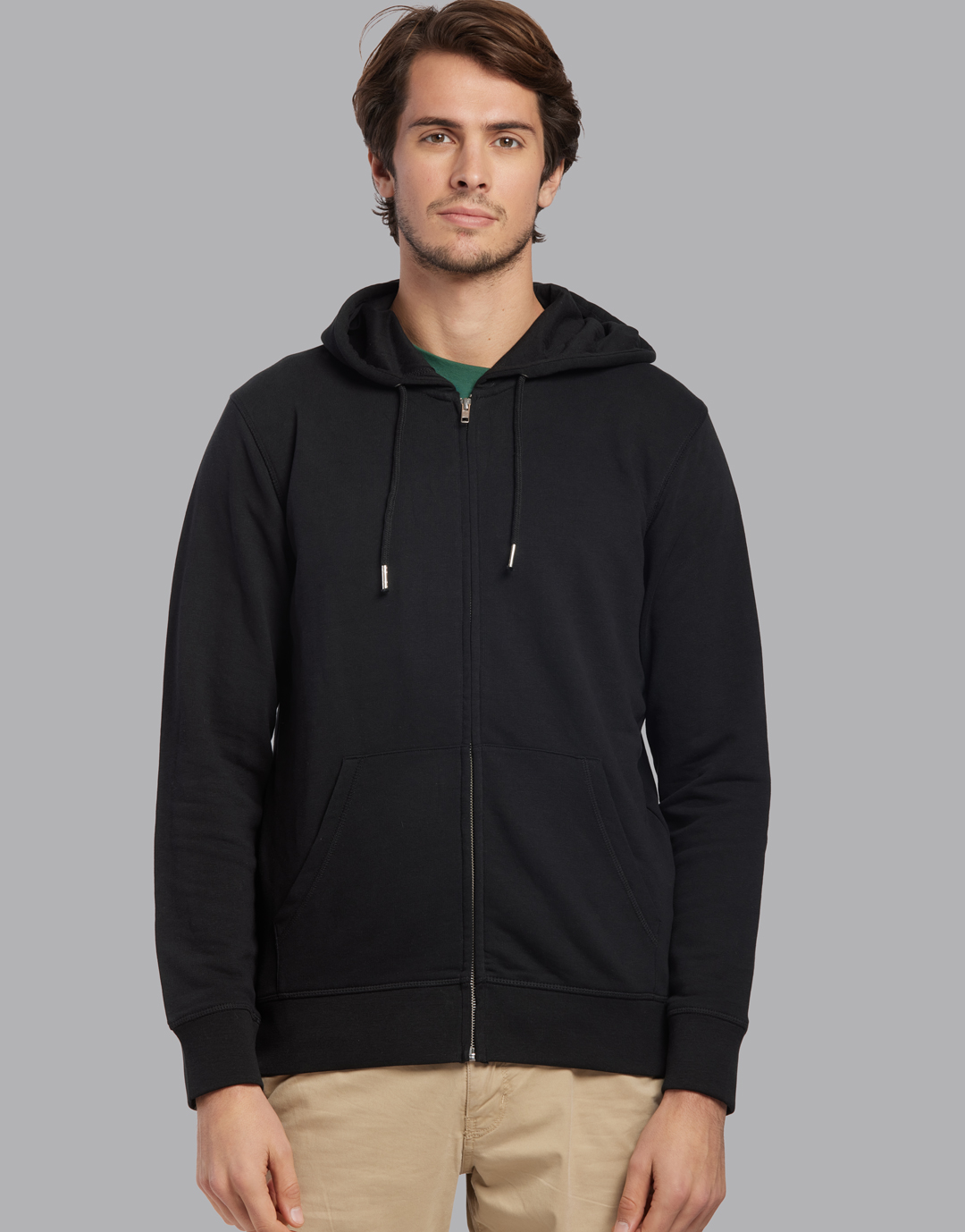 sweat capuche zippé made in france