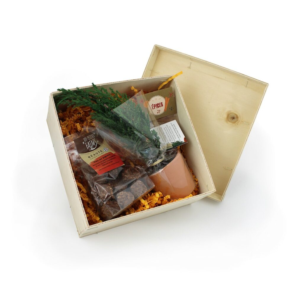 coffret cadeau chocolat graines