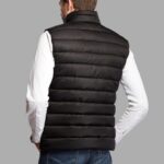 Doudoune sans manche noir made in France